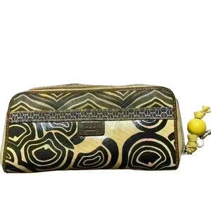 Fossil‎ key per beige zip up flap card slots wallet